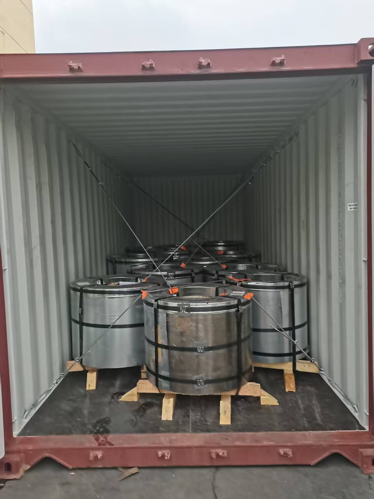 Electrical steel container loading proof